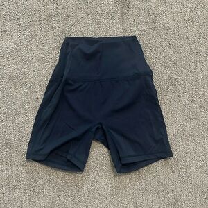 Navy biker shorts